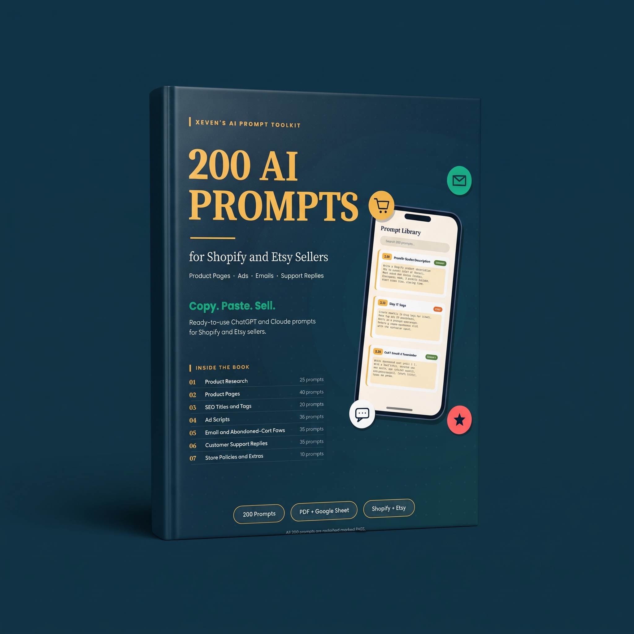 Xeven E-Commerce AI Prompt Toolkit Cover
